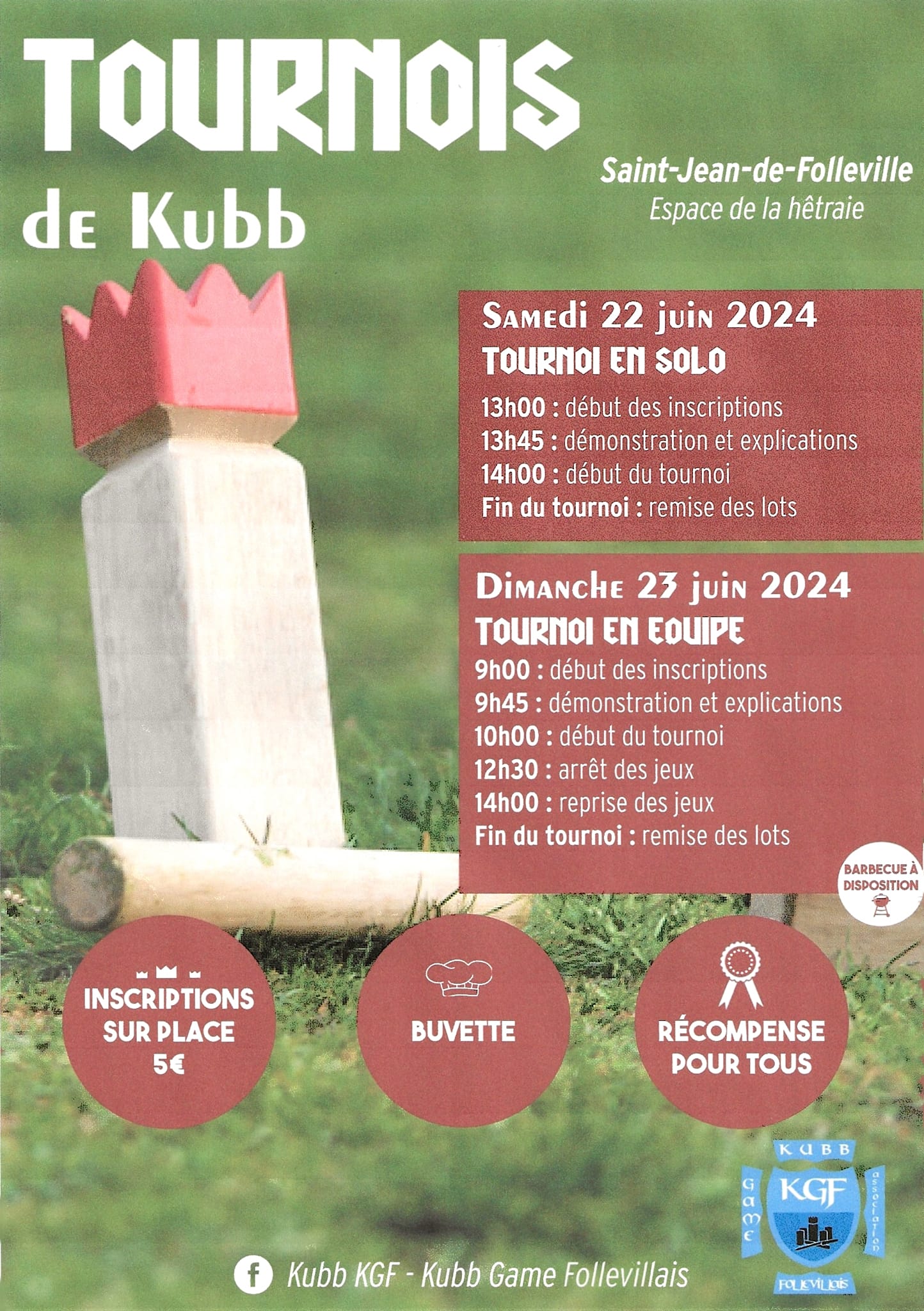 Tournoi de Kubb (KGF)